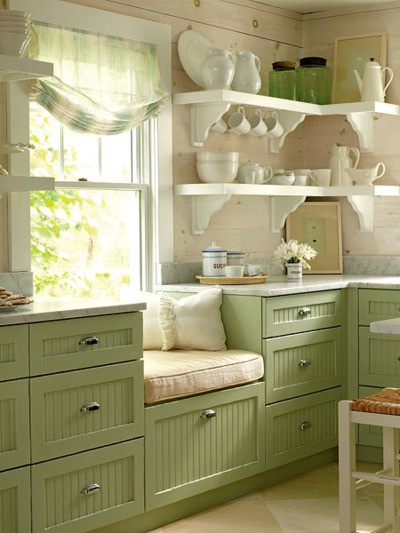 Shabby Chic Kitchens Pictures on Decor Tagged Cottage Kitchen   Green Kitchen   Shabby Chic Kitchen
